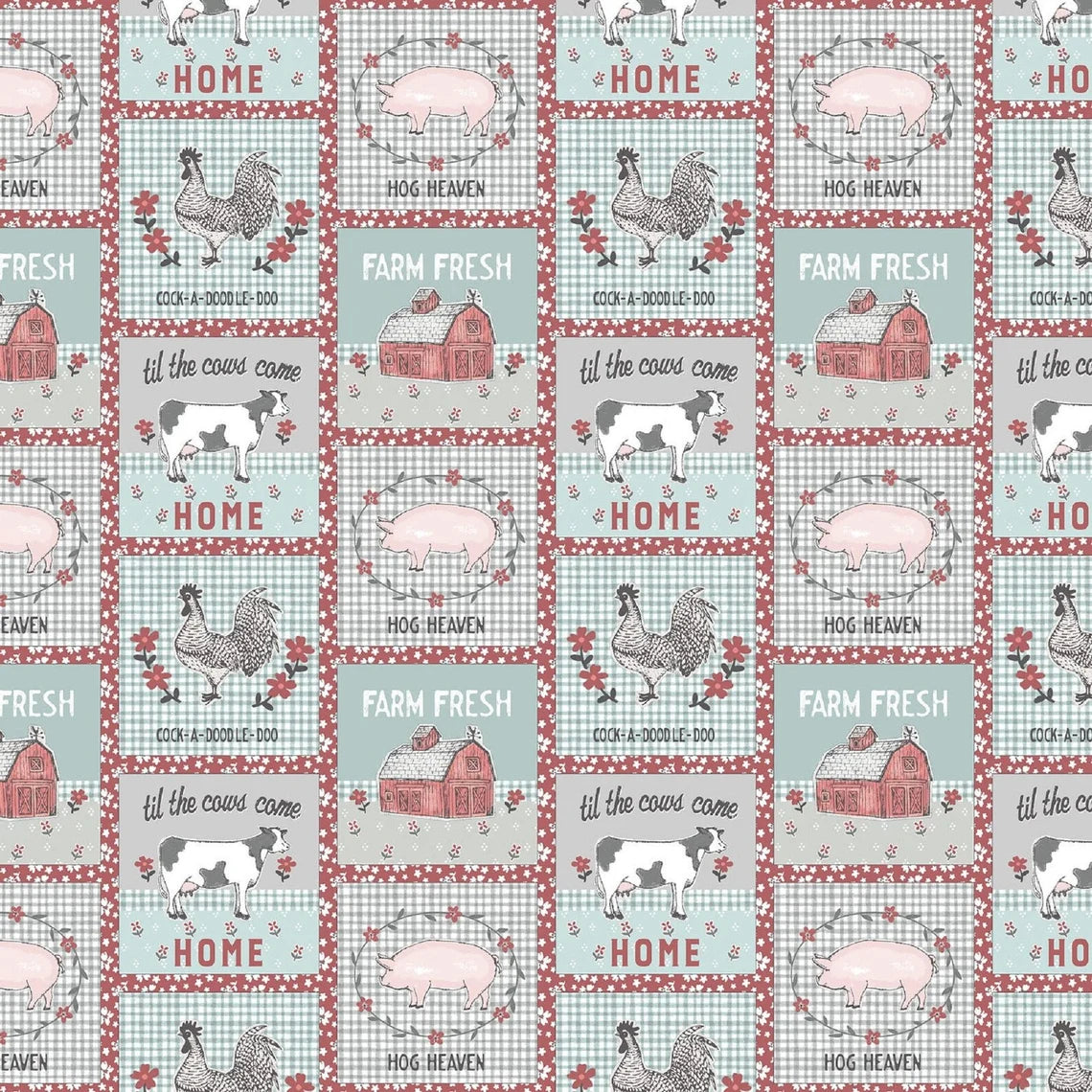 Benartex Fabric - Farm Fresh Patch Multi (Farm Fresh)