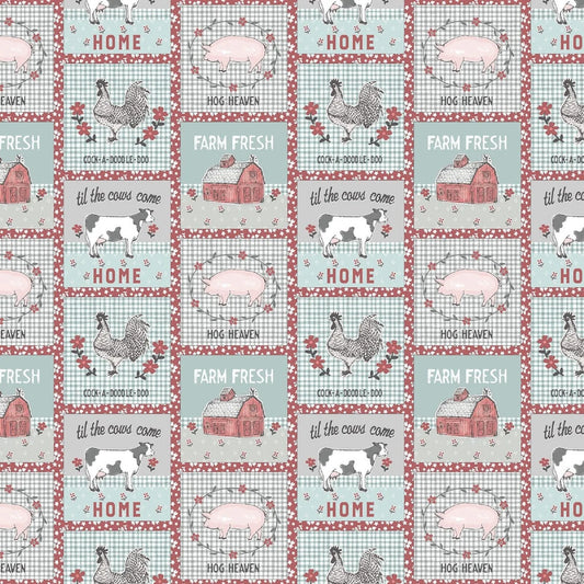 Benartex Fabric - Farm Fresh Patch Multi (Farm Fresh)