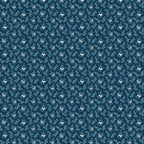 Henry Glass - Quilted Kitties Small Foliage in Midnight Blue