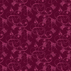 Henry Glass - Quilted Kitties Calico in Mulberry