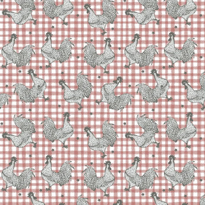 Benartex Fabric - Roost Red (Farm Fresh)