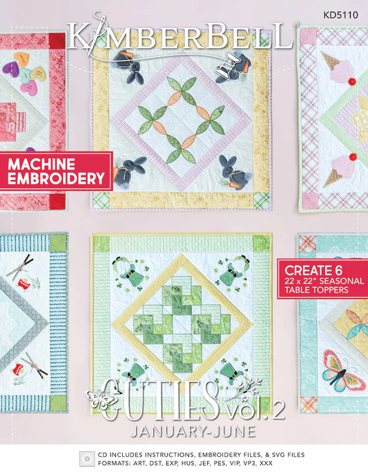 Kimberbell Cuties Volume 2 - January to June - Book and CD - Monthly Kits - KD5110