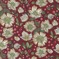 Moda  Jolly Good Cranberry 30720 18 Christmas Rose Florals