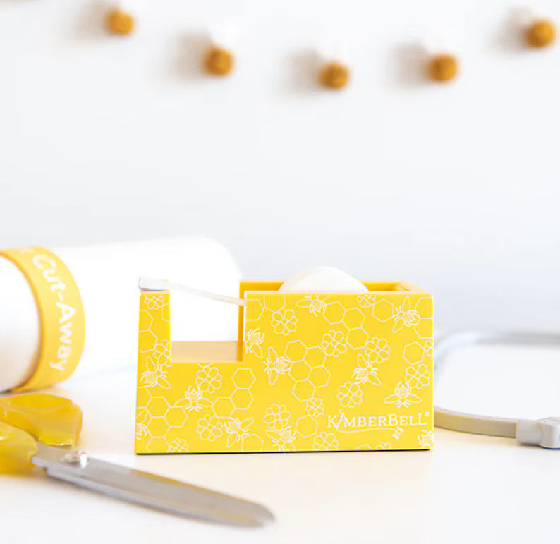 KIMBERBELL - Yellow Honeycomb Paper Tape Dispenser RETIRED!!