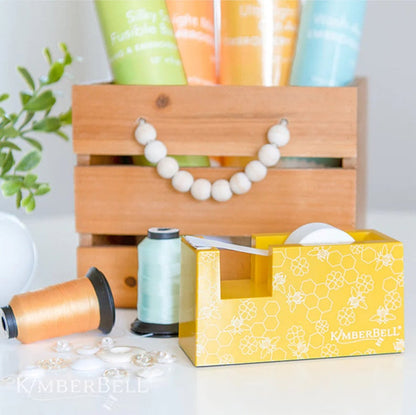 KIMBERBELL - Yellow Honeycomb Paper Tape Dispenser RETIRED!!