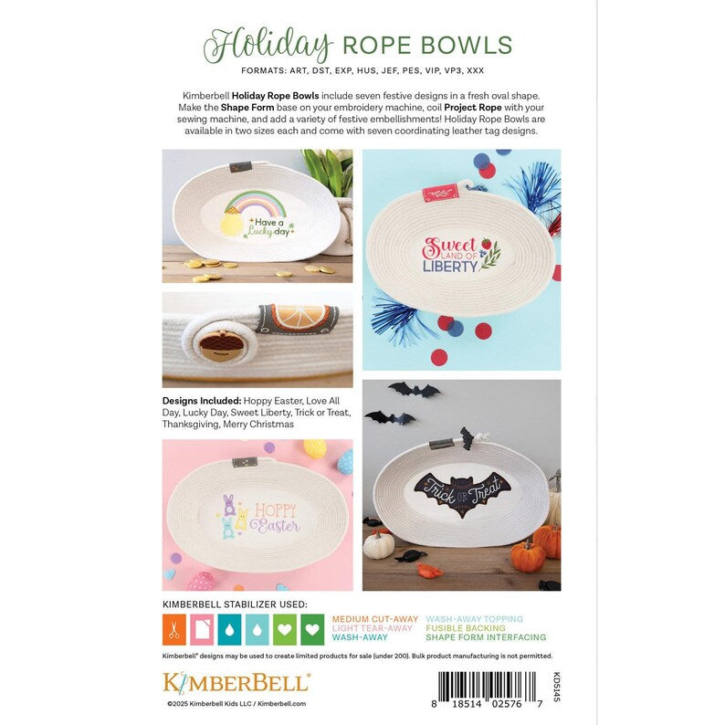 KIMBERBELL - Holiday Rope Bowls Pattern (Digital Download Code)