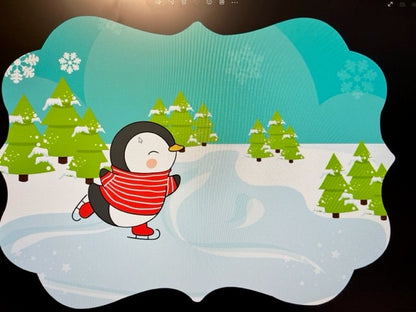 Personalized Penguin Christmas Ornament