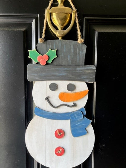 Snowman Door Hanger Kit, DIY Kit, Christmas, Christmas Decor