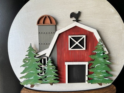 DIY Painting Kit, Door Hanger, Christmas, Gift, Snow Globe, Home Decor