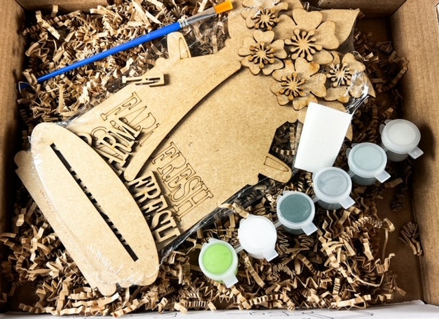 Fresh Farm Flowers in Tin Kit