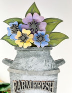 Fresh Farm Flowers in Tin Kit