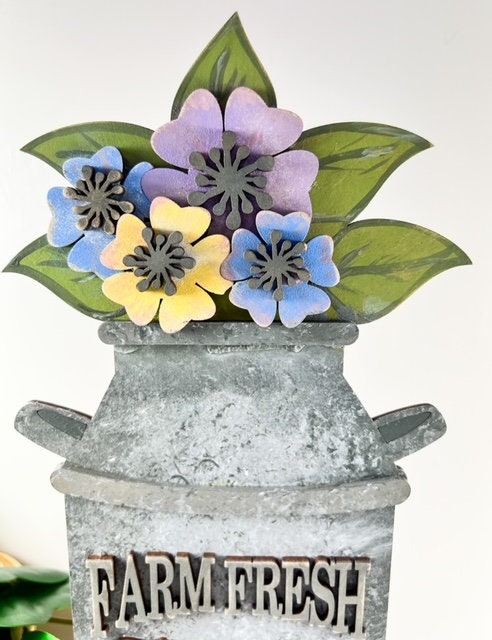 Fresh Farm Flowers in Tin Kit