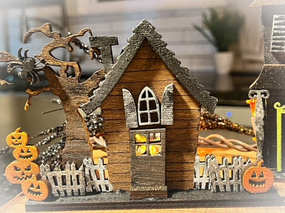 Haunted House paint kit, Halloween, Home Décor, Tiered Tray Decor