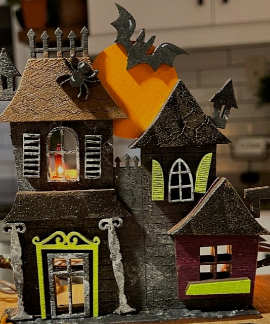 Haunted House paint kit, Halloween, Home Décor, Tiered Tray Decor