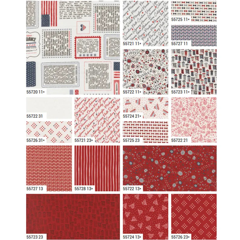 Independence Day Charm Pack 55720PP Moda Precuts #1