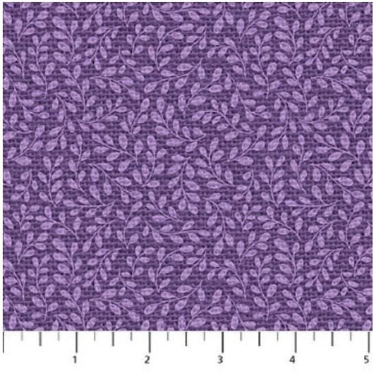 Lilac Garden- Leafy Blender Lavender Northcott