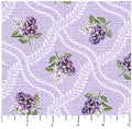 Northcott - Wavy Lilac Grid Pale Purple (Lilac Garden) 25399-82