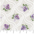 Northcott - Wavy Lilac Grid Pale Gray (Lilac Garden) 25399-91