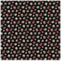 Northcott Fabric - Mini Peony Black (Bloom)
