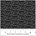 Northcott - Mini Tonal Vines Black (Bloom) 25201-99
