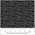 Northcott - Mini Tonal Vines Black (Bloom) 25201-99