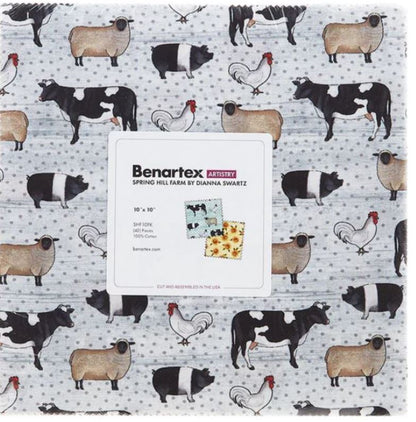 Benartex -Spring Hill Farm Layer Cake 10″ Squares