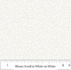 Northcott - Scroll White (Bloom) 25200-10