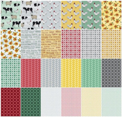 Benartex Spring Hill Farm 42-Piece Layer Cake Set (10" Squares)
