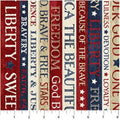 NORTHCOTT - Stars and Stripes Cream Multi Inspirational (Stonehenge) 25339-11