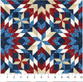 NORTHCOTT - Stars & Stripes Navy Multi Quilt Blocks (Stonehenge) 25338-49