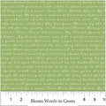 Northcott - Garden Words Green (Bloom) 25198-74